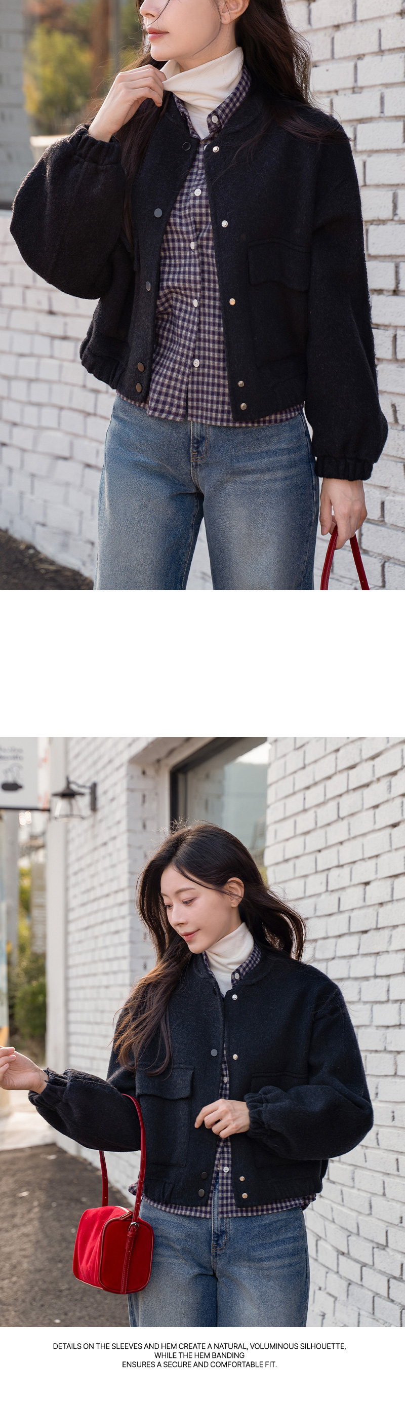 모던 핸드메이드 울 자켓