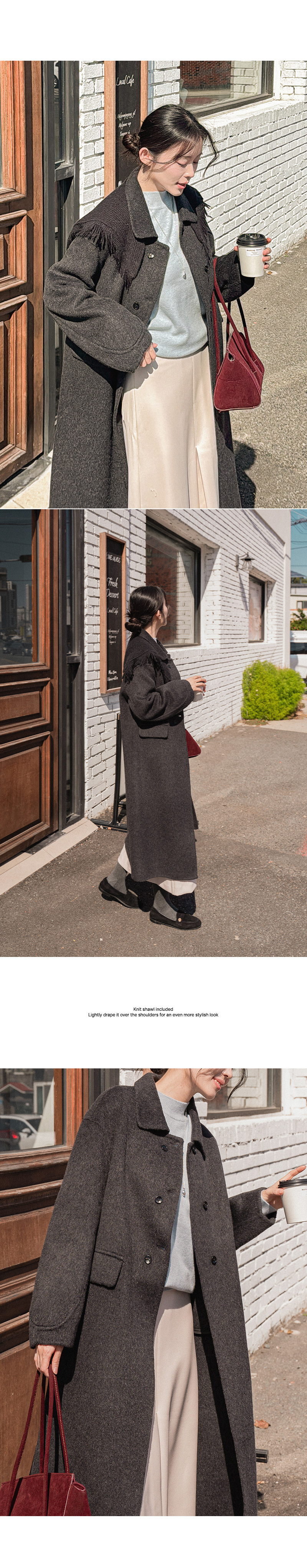 헤리티지 숄 핸드메이드 울 코트