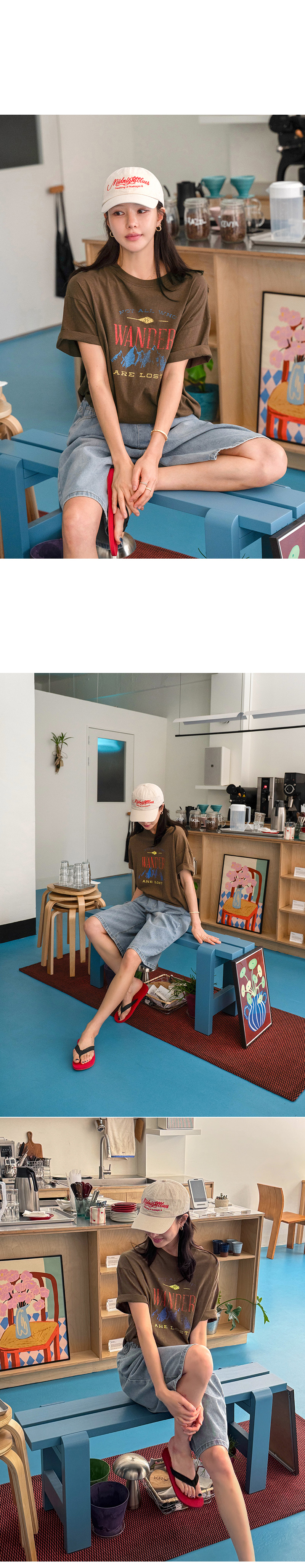 몽베르 데님 7부 반바지