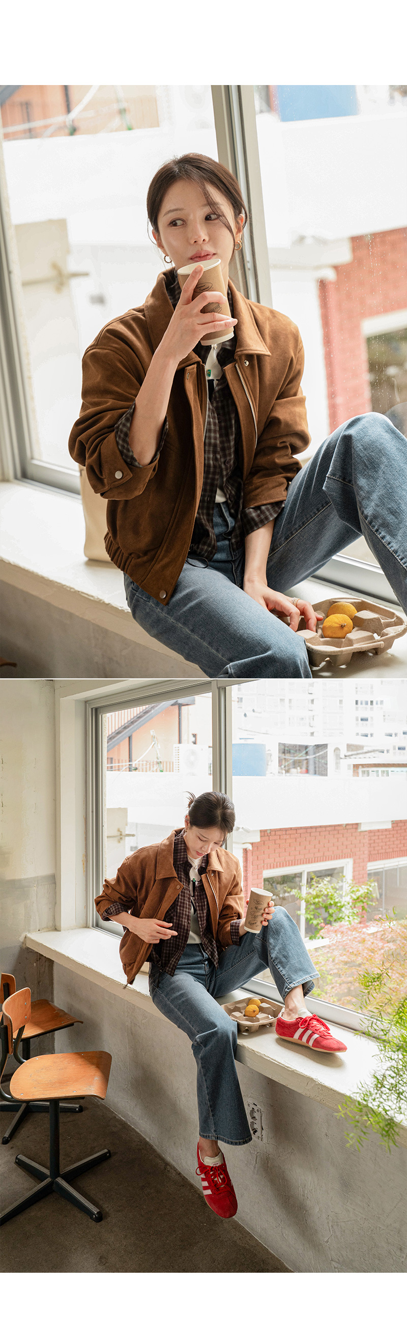 [벨유] 헤이븐 스웨이드 펜던트 점퍼