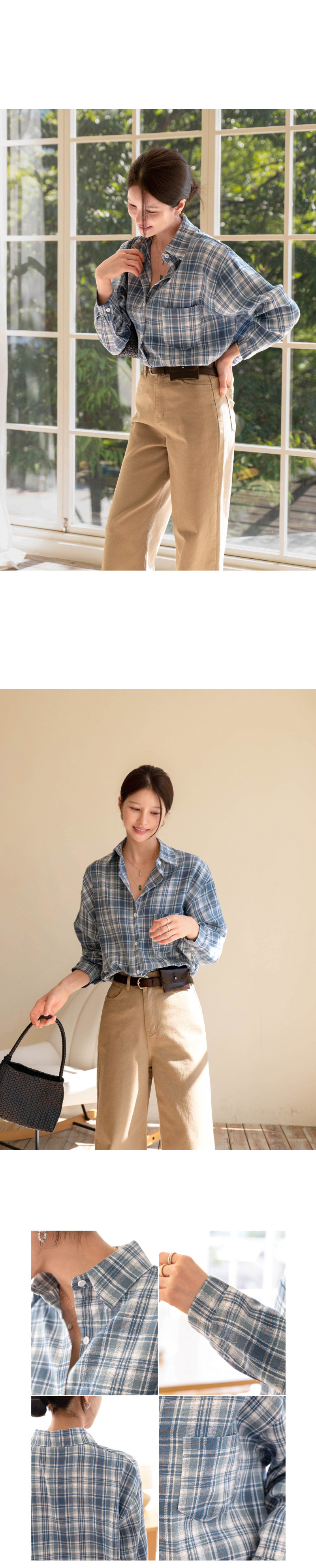 어텀 타탄 체크 셔츠