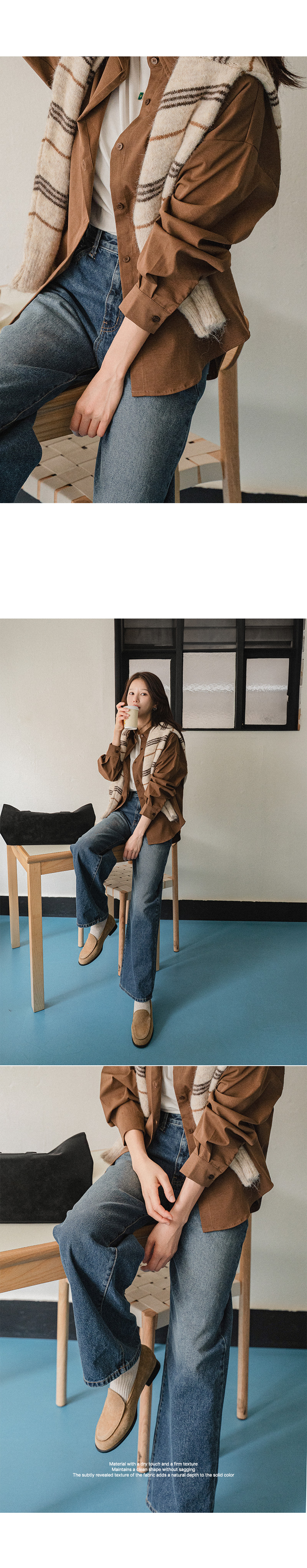 [벨유] 무드 플랩 포켓 셔츠