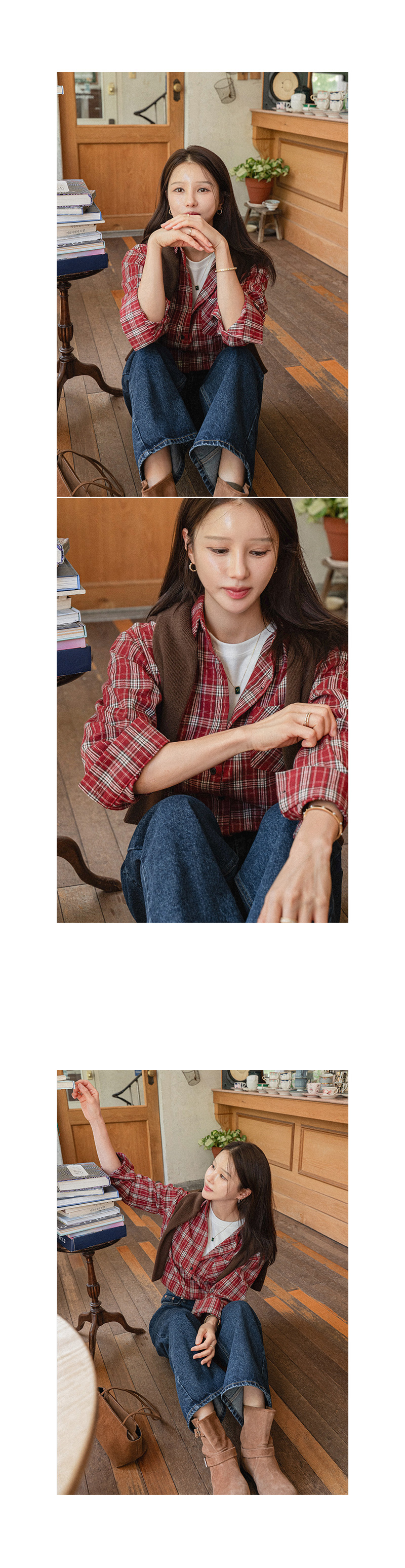 [기획특가] 어텀 크레센도 체크 셔츠