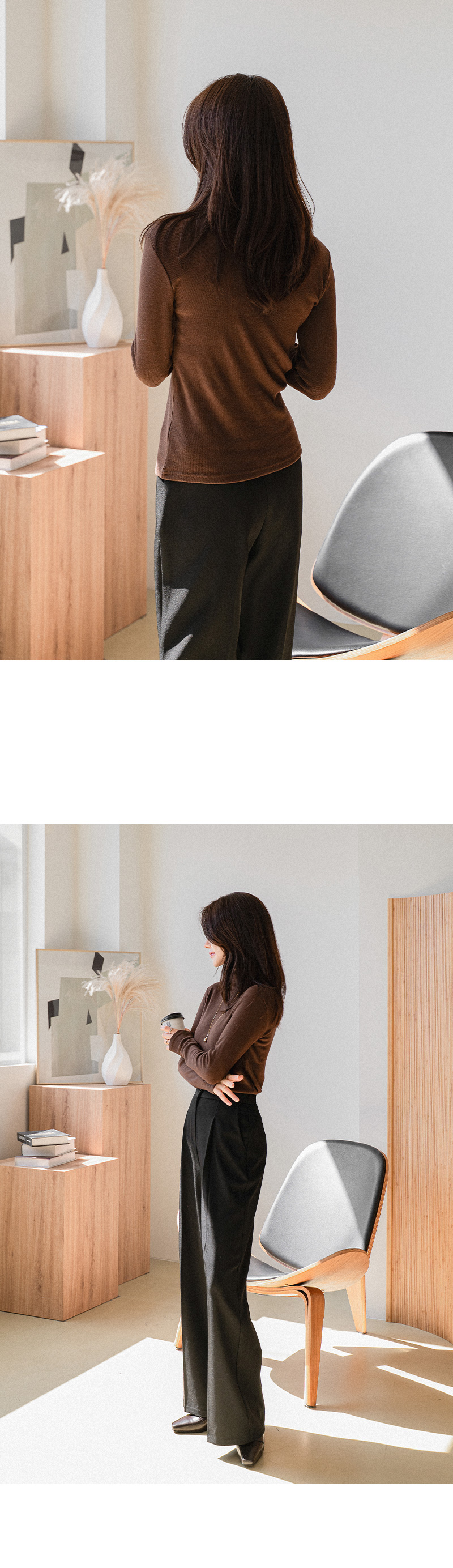 디파인 스판 폴라 티셔츠