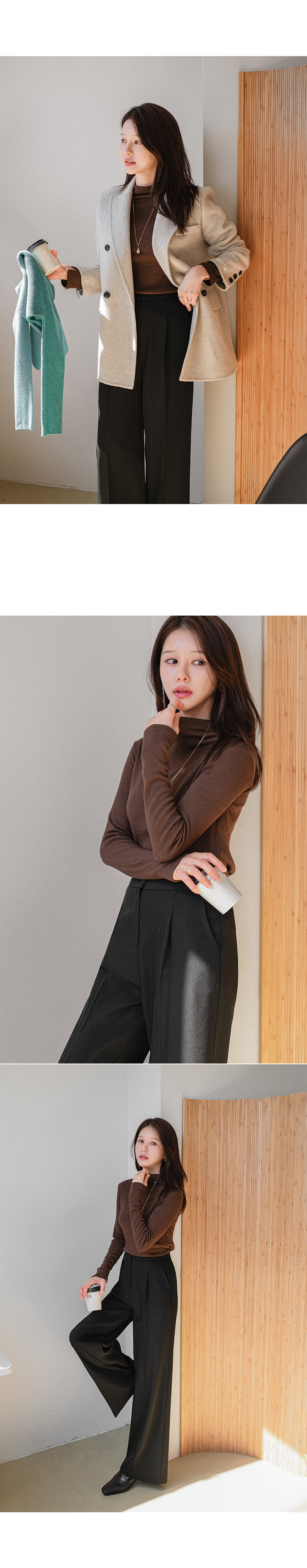 디파인 스판 폴라 티셔츠