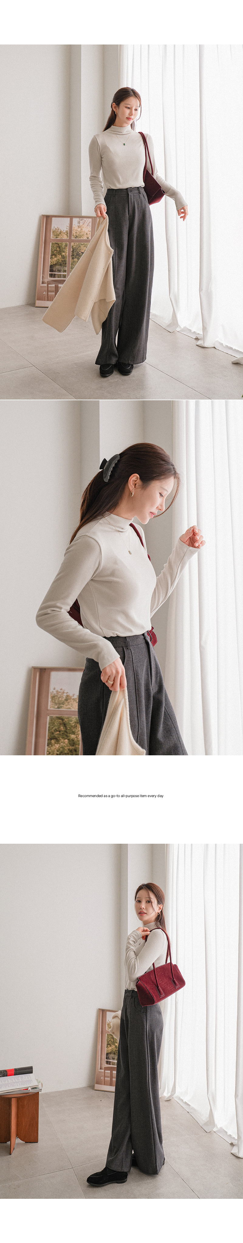 디파인 스판 폴라 티셔츠